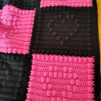 Popcorn Heart Throw Blanket